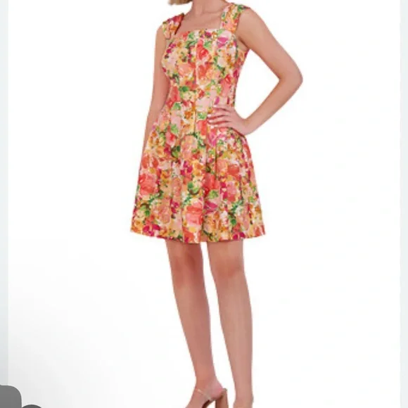 Vince Camuto Multicolor Floral Dress - Picture 1 of 4